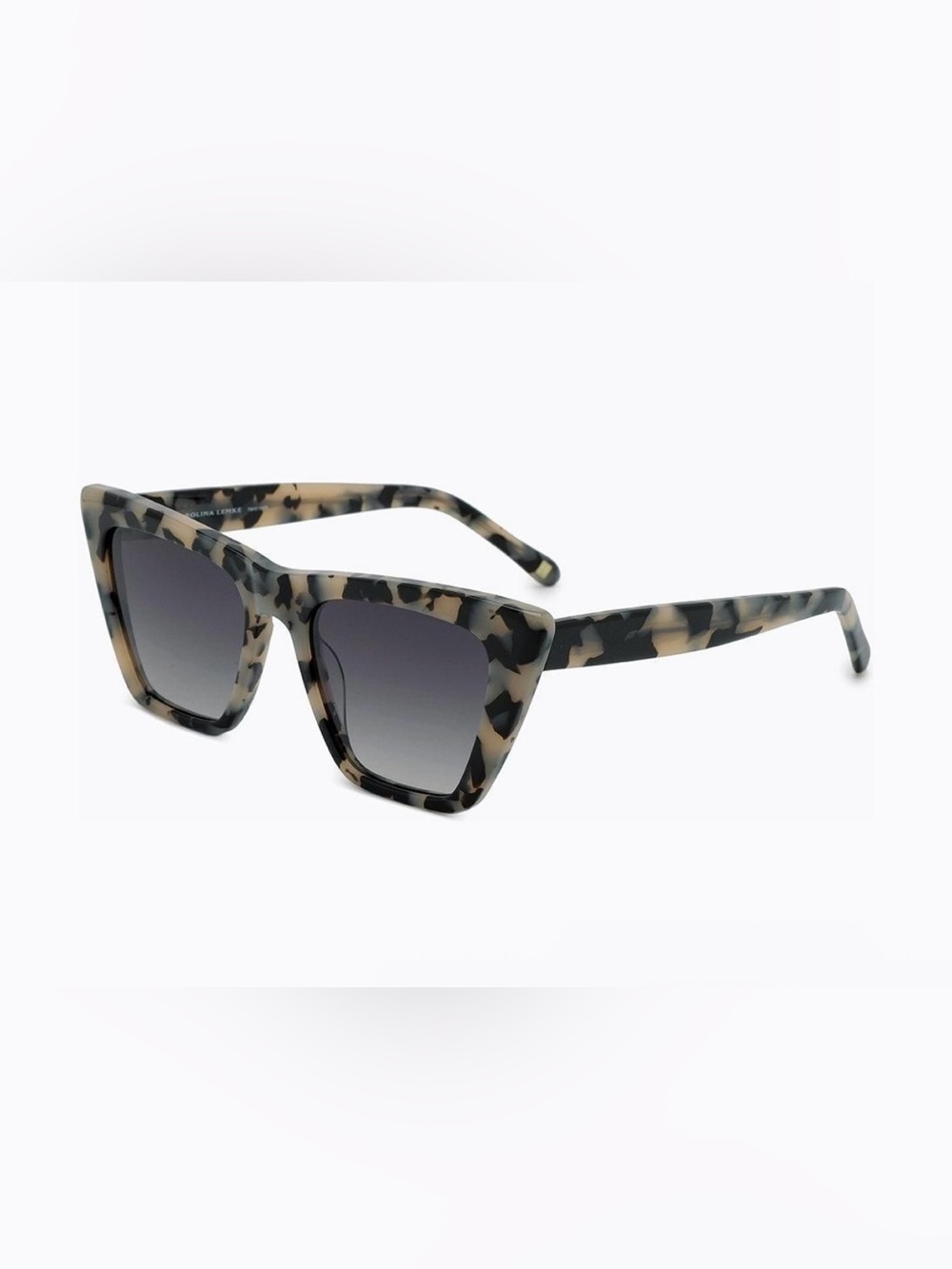 Tortoiseshell Cat-Eye Sunglasses in Beige & Black - Unbranded